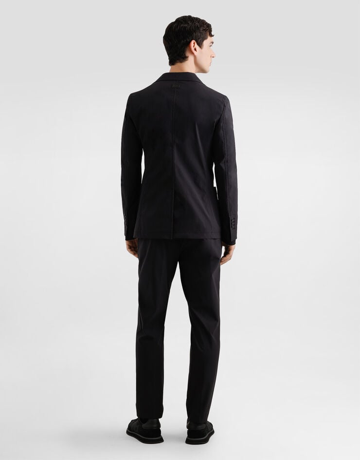 Dolce & Gabbana Double-breasted portofino canvas jacket Black G2VG5TFUUDD