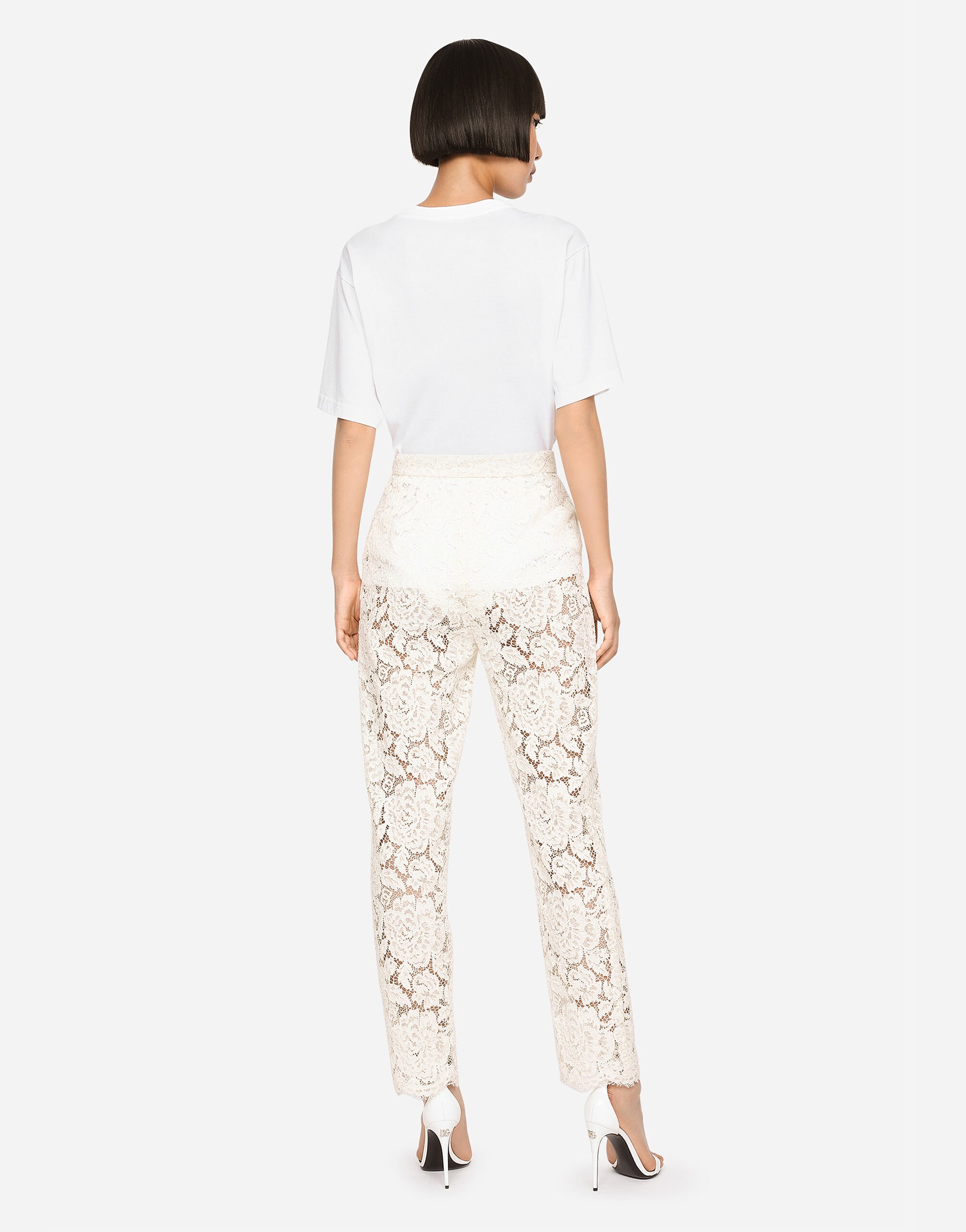 Zara white lace pants new arrivals