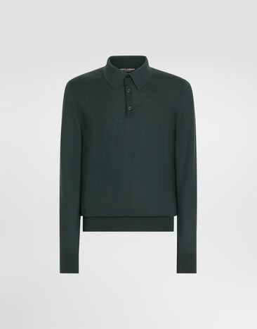 Dolce & Gabbana Knit cashmere polo shirt Dolce & Gabbana Knit cashmere polo shirt GXZ25TJBW1W