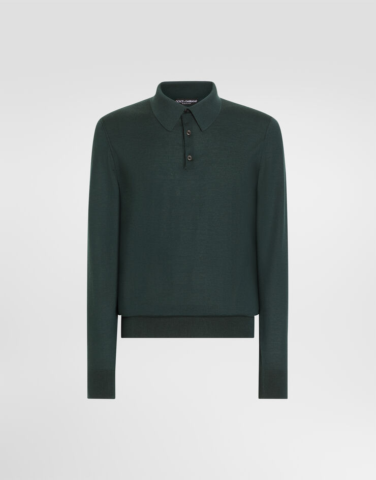 Dolce & Gabbana Knit cashmere polo shirt Dolce & Gabbana Knit cashmere polo shirt GXZ25TJBW1W