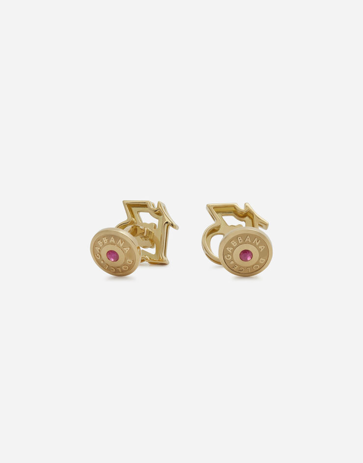 Dolce & Gabbana Good luck cufflinks in yellow gold Gold WFJG3GW00R1