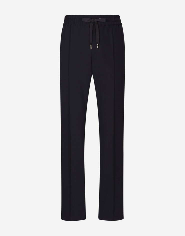 Stretch jersey jogging pants in Blue for Men | Dolce&Gabbana®
