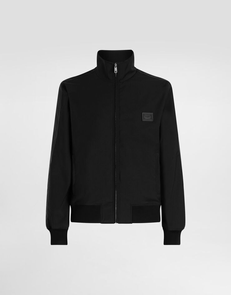 Dolce & Gabbana Wool canvas jacket Black G9BSLTFURK8