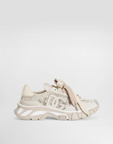 Dolce & Gabbana DG country road sneakers in lace Cream CK2417AX627