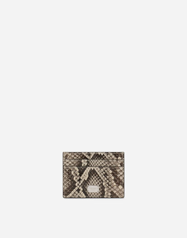 Dolce & Gabbana Python skin card holder Black GH706ZGH892