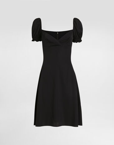 Dolce & Gabbana Stretch charmeuse dress Black F60GOTFUABF