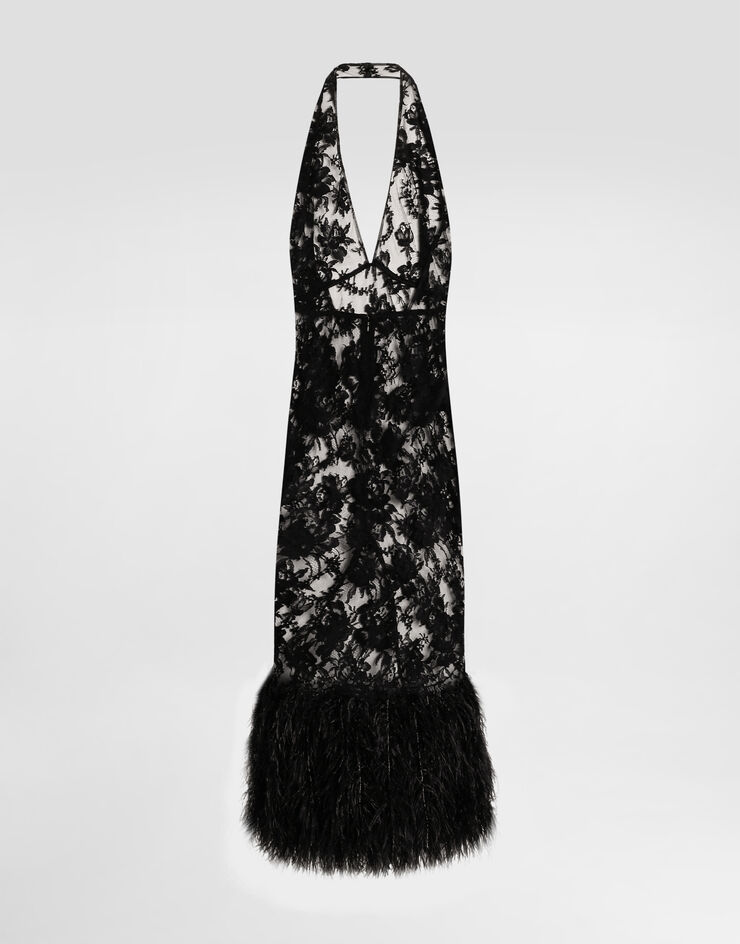Dolce & Gabbana Chantilly lace dress Black F60DFZHLMQJ