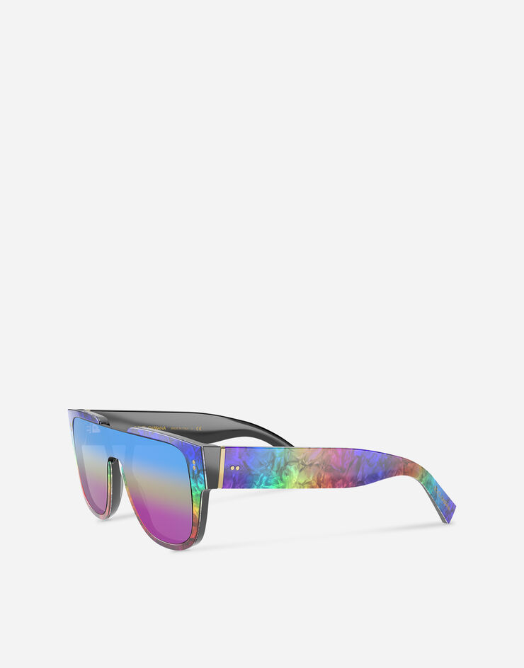 Dolce & Gabbana Iridescent rainbow sunglasses rainbow VG4356VP7P1