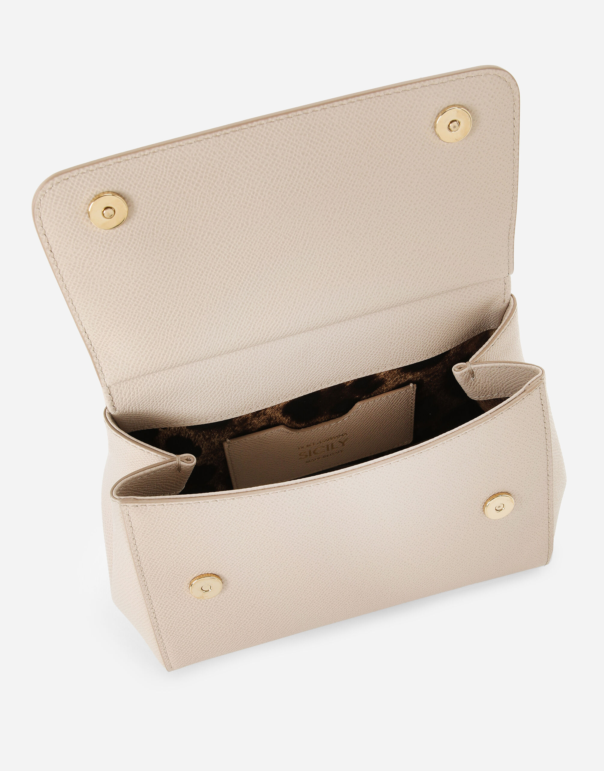 Small Sicily handbag in dauphine calfskin in Pink for Women