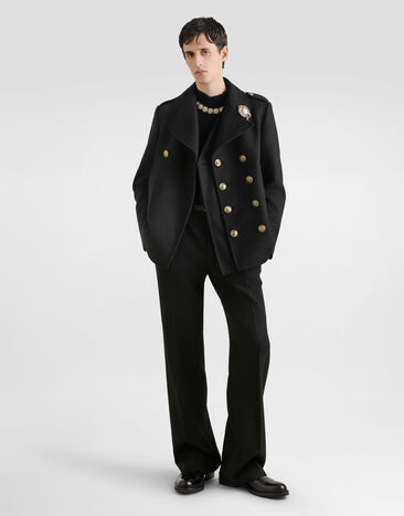 Dolce & Gabbana High-neck wool pullover Black GXW64ZJAM6Q