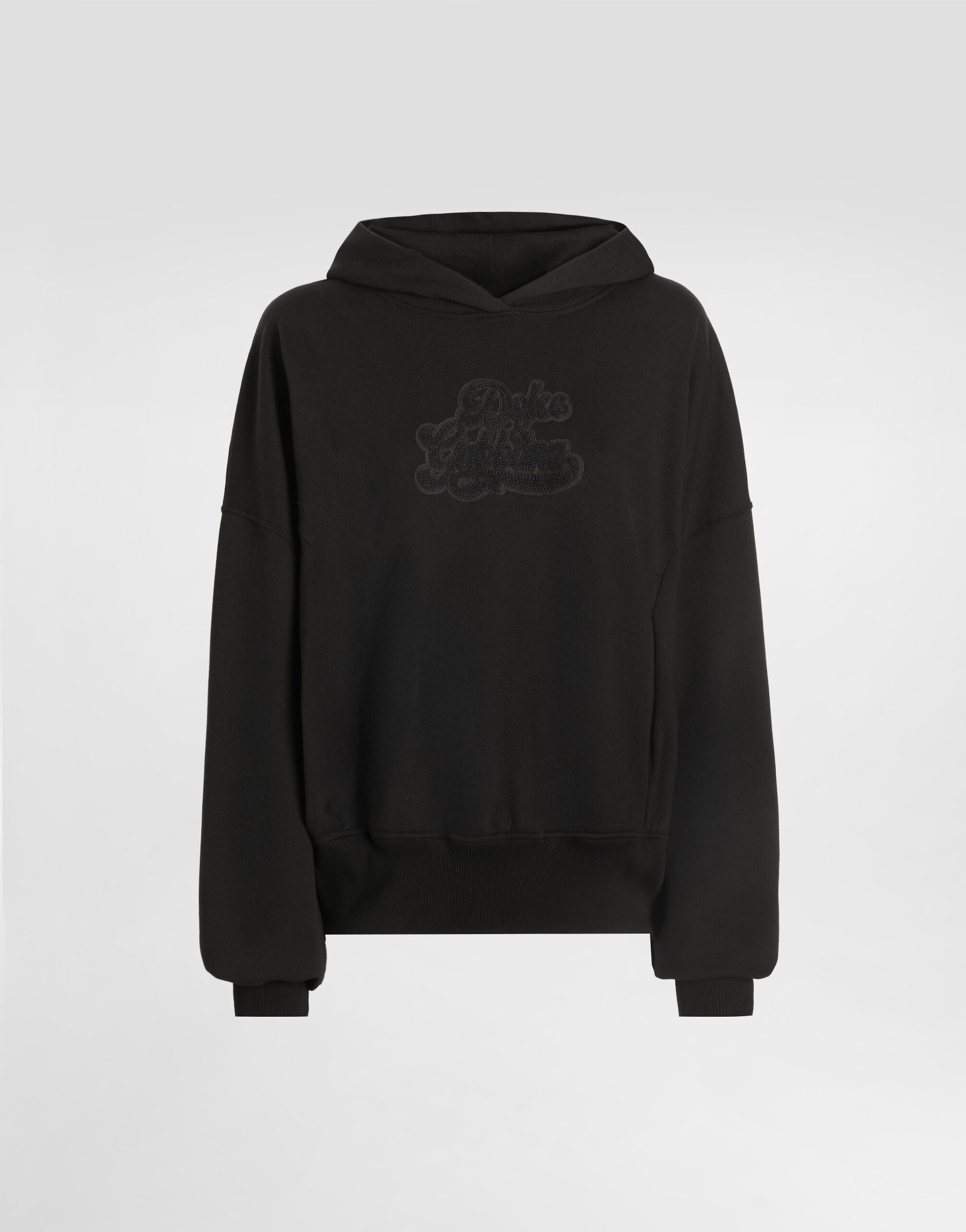 Dolce & Gabbana ブラック スウェット 40 Jersey sweatshirt with DG logo print in Black for Men