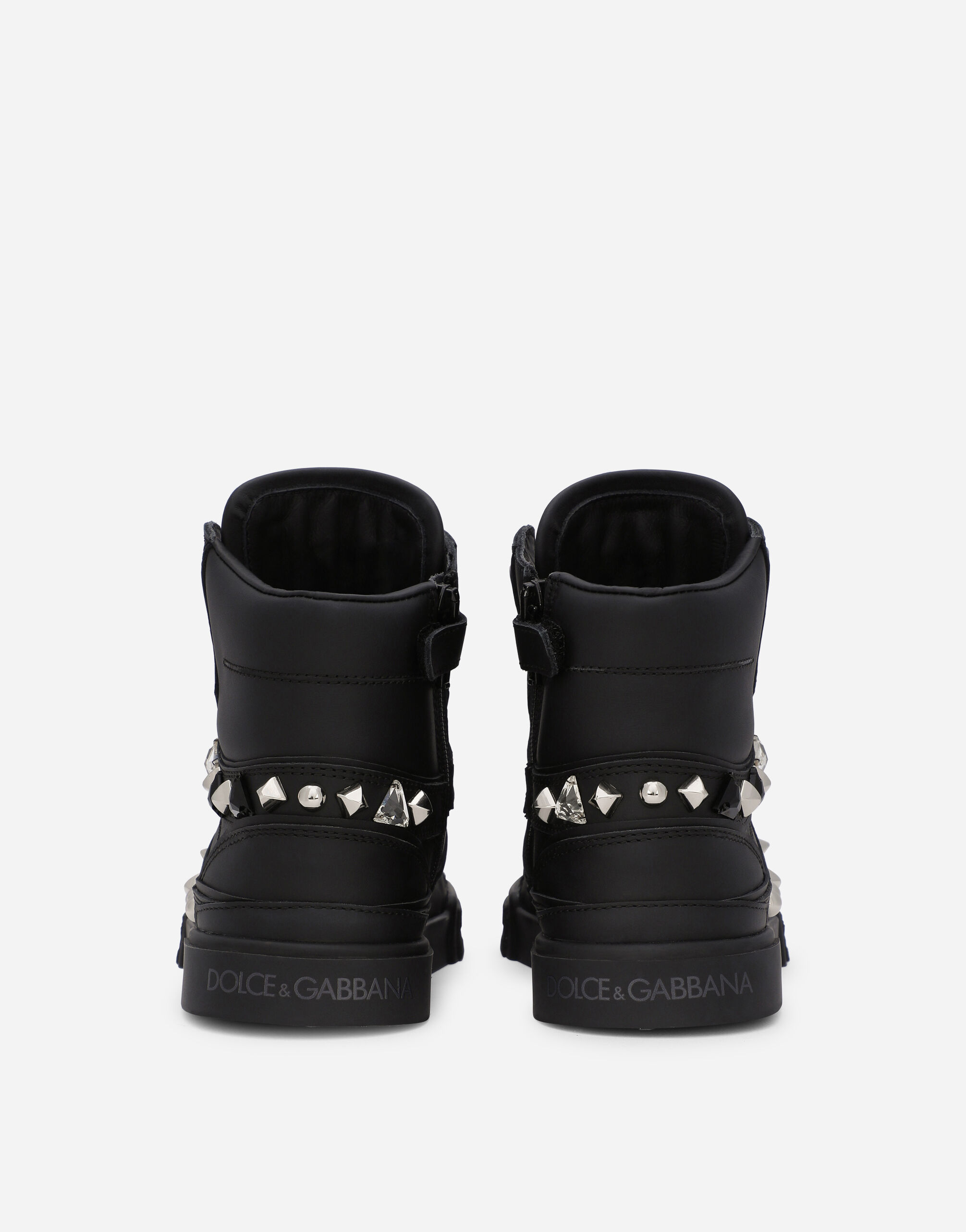 Dolce & Gabbana ポルトフィーノ ハイカットスニーカー ブラック ブラックのメンズ Portofino New Roma high-top sneakers