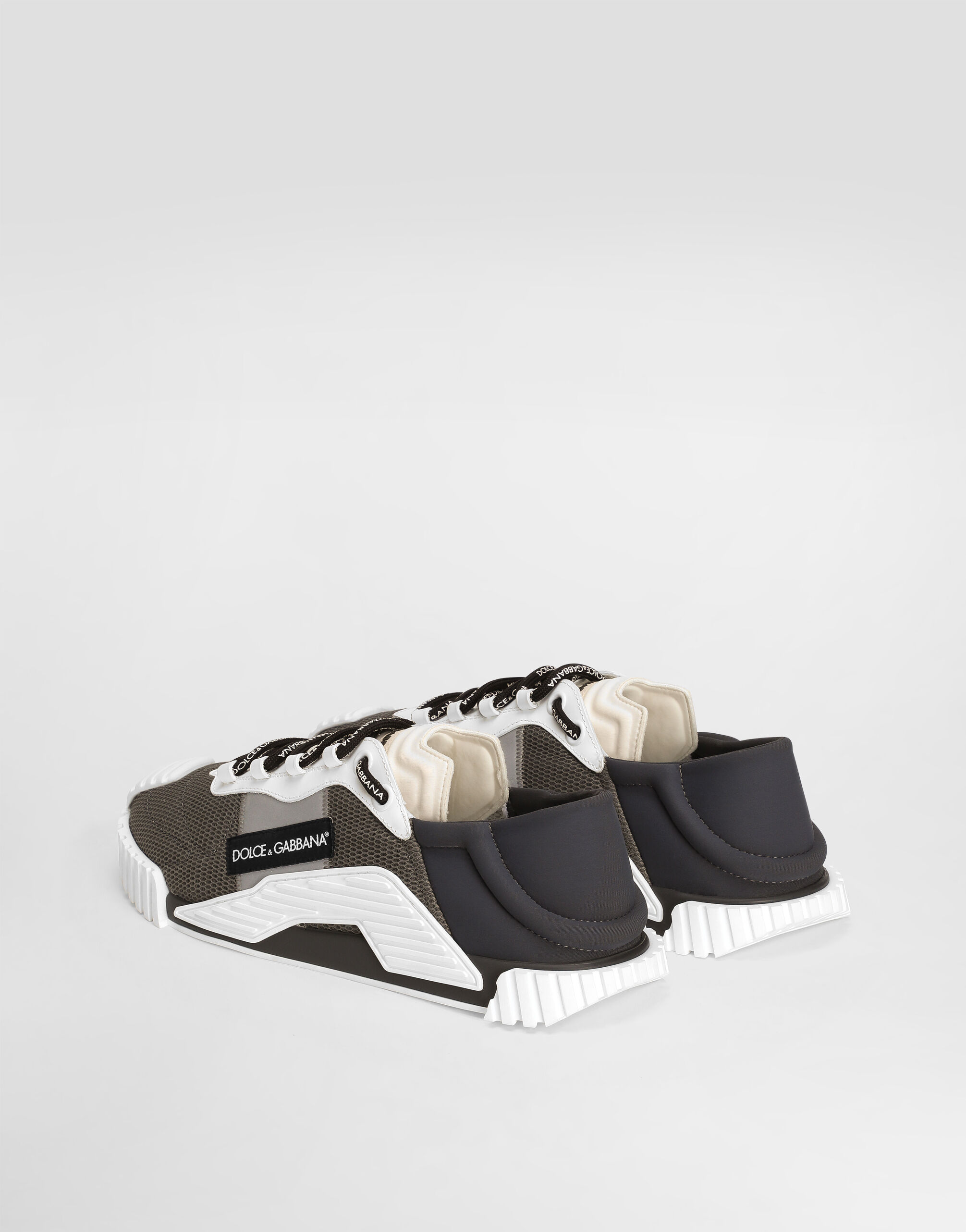Spandex fabric NS1 sneakers in Grey for Men Dolce Gabbana