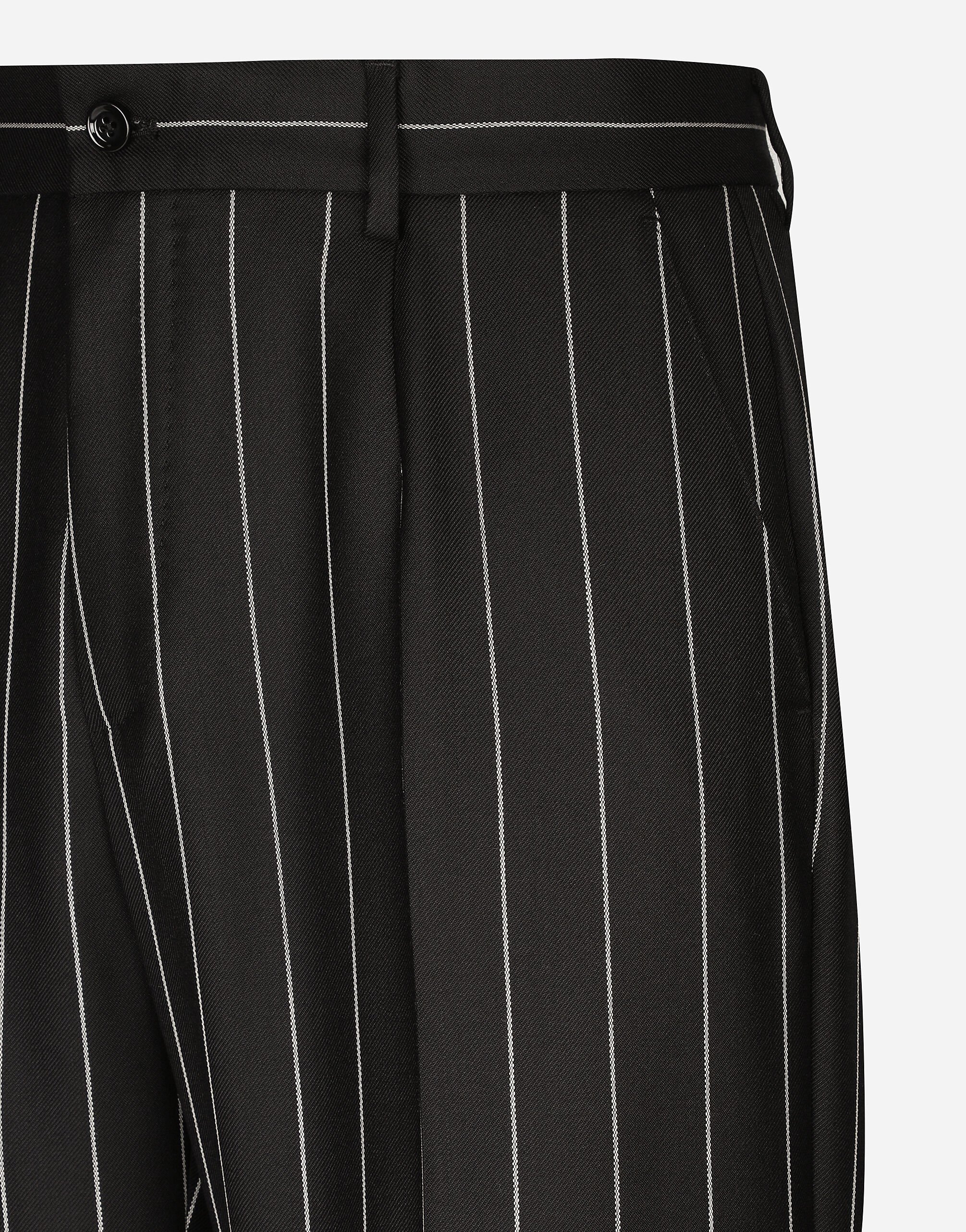 DOLCE & GABBANA スキニハンツ FTB5TTGDCPI N0000 Straight-leg pinstripe pants