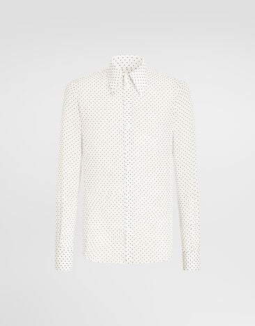 Dolce & Gabbana Sicilia polka dot silk shirt Multicolor G5MT6TGK574
