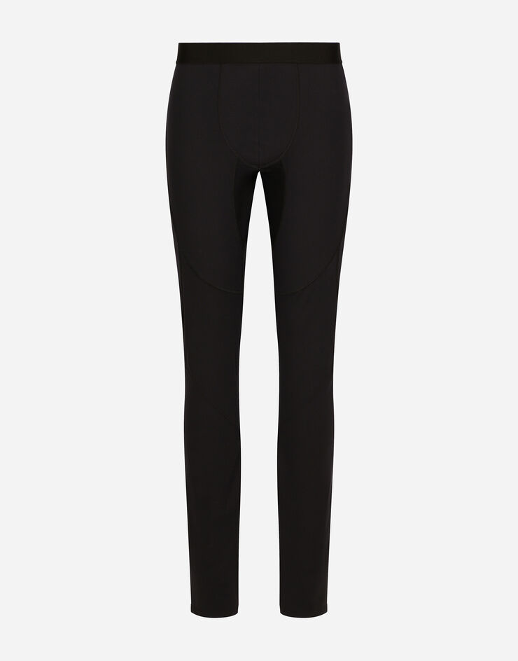 Technical jersey leggings with DGVIB3 print in Black for for Men