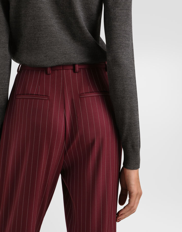 Dolce & Gabbana Pinstripe wool trousers Multicolor FTAM2TGDD1H