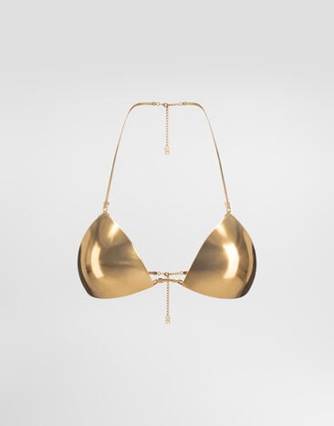 Dolce&Gabbana Rigid decorative metal bra Dolce&Gabbana Rigid decorative metal bra Gold WZP8S1W1111