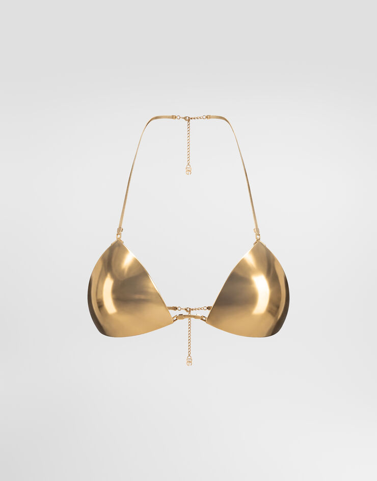 Dolce&Gabbana Rigid decorative metal bra Dolce&Gabbana Rigid decorative metal bra Gold WZP8S1W1111