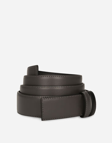 Dolce & Gabbana Reversible calfskin belt strap Grey BC4803AO729