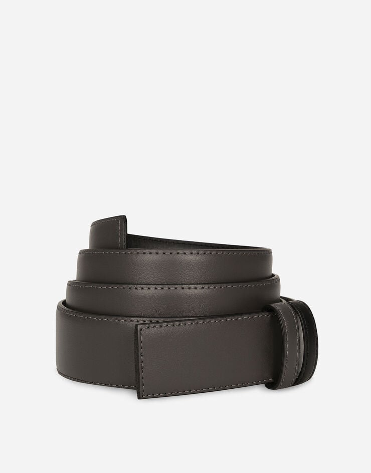 Dolce & Gabbana Reversible calfskin belt strap Dolce & Gabbana Reversible calfskin belt strap Grey BC4803AO729