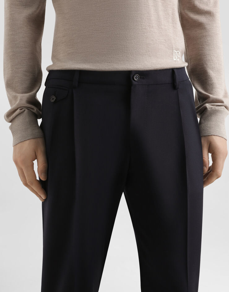 Dolce & Gabbana Wool blend trousers Blue GV4EETGJ777