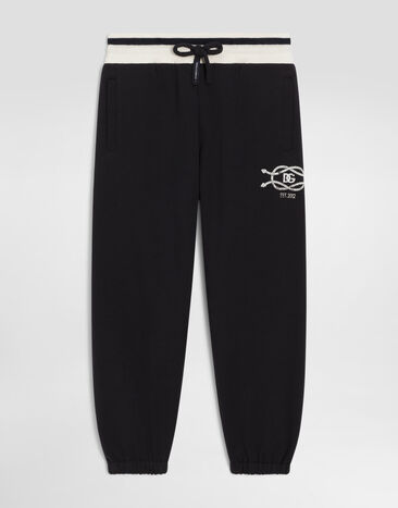 Dolce & Gabbana Fleece trousers Blue L4JPLWG7QMX