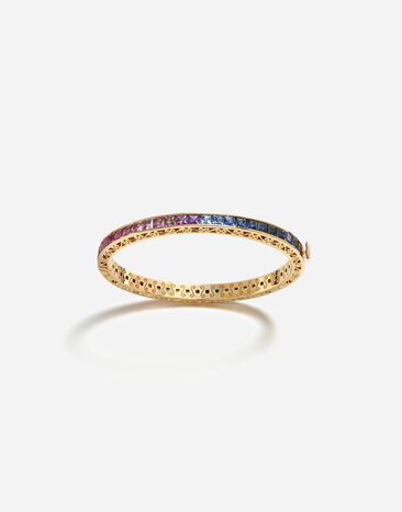 Dolce & Gabbana Bracelet avec saphirs multicolores Doré WAMR1GWMIX1