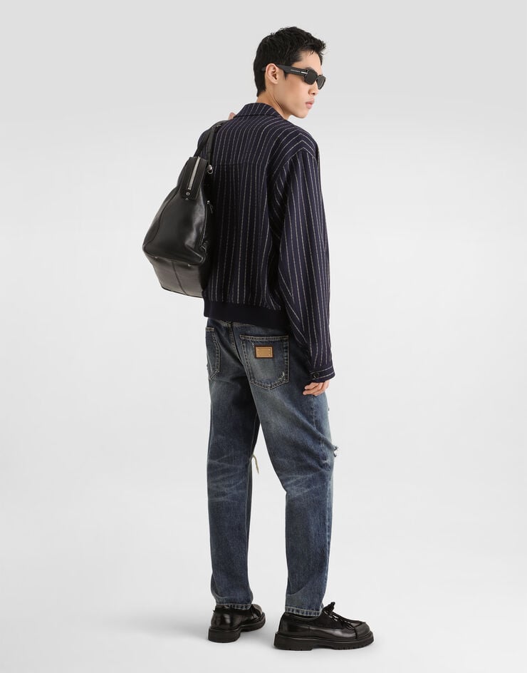 Dolce & Gabbana Virgin wool pullover Dolce & Gabbana Virgin wool pullover Blue GXX24ZJGMLS