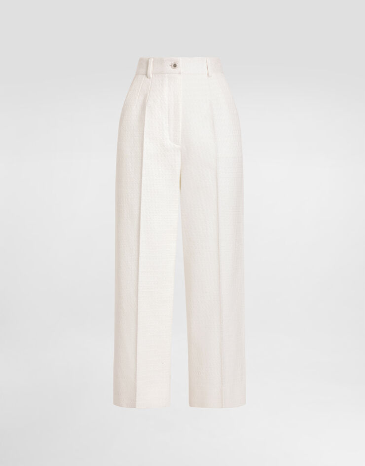Dolce & Gabbana Stretch mat trousers White FTCC2TFU9AU