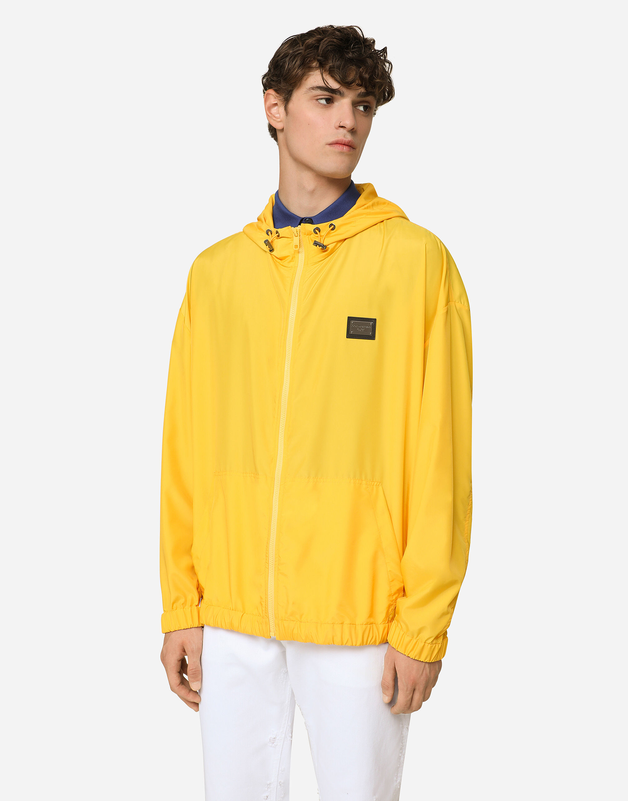 Yellow nylon jacket sale