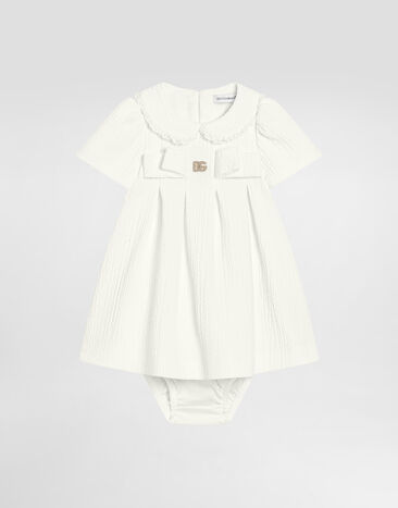 Dolce & Gabbana Short-sleeved cotton dress White L23DY9FM6BX