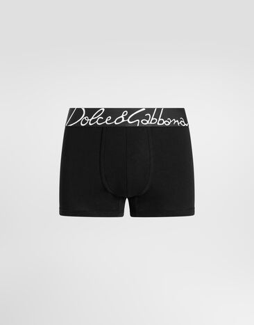 Dolce & Gabbana Stretch cotton regular-fit boxers Black M4F34JONP20