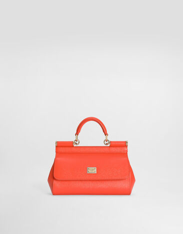 Dolce & Gabbana mini Sicily handbag in calfskin Orange BB7116B1001