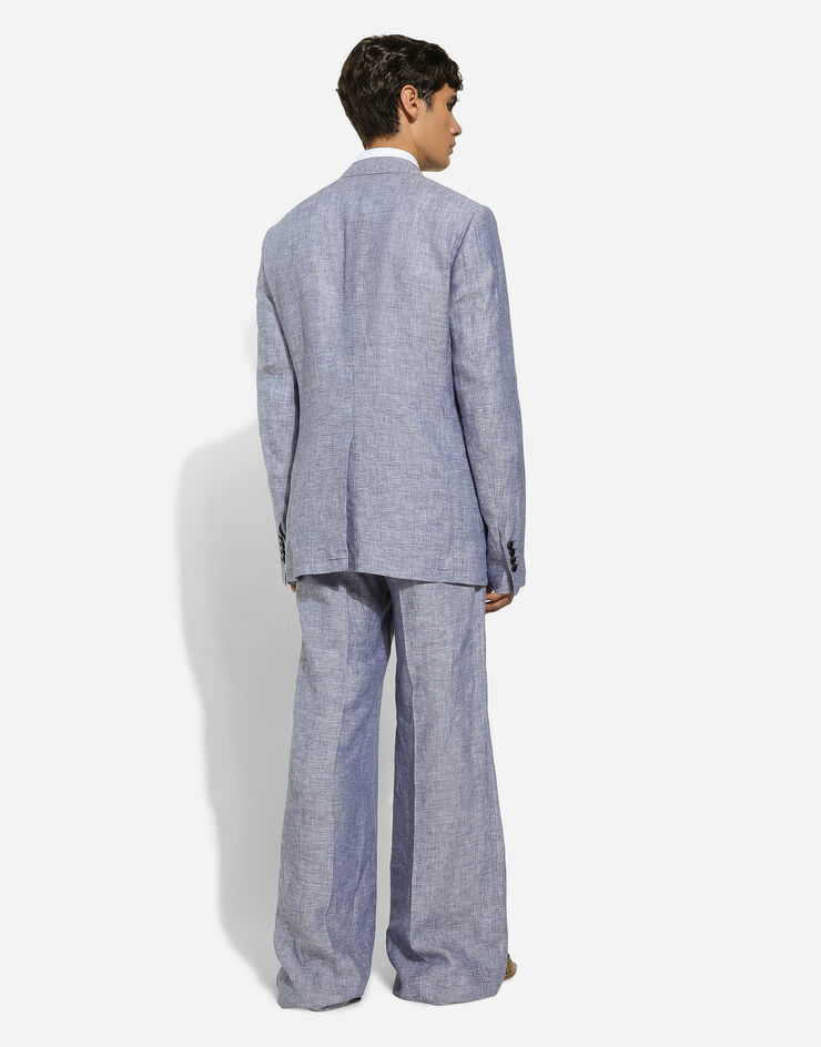 Dolce & Gabbana Классические льняные брюки серый GP01PTFU4LB