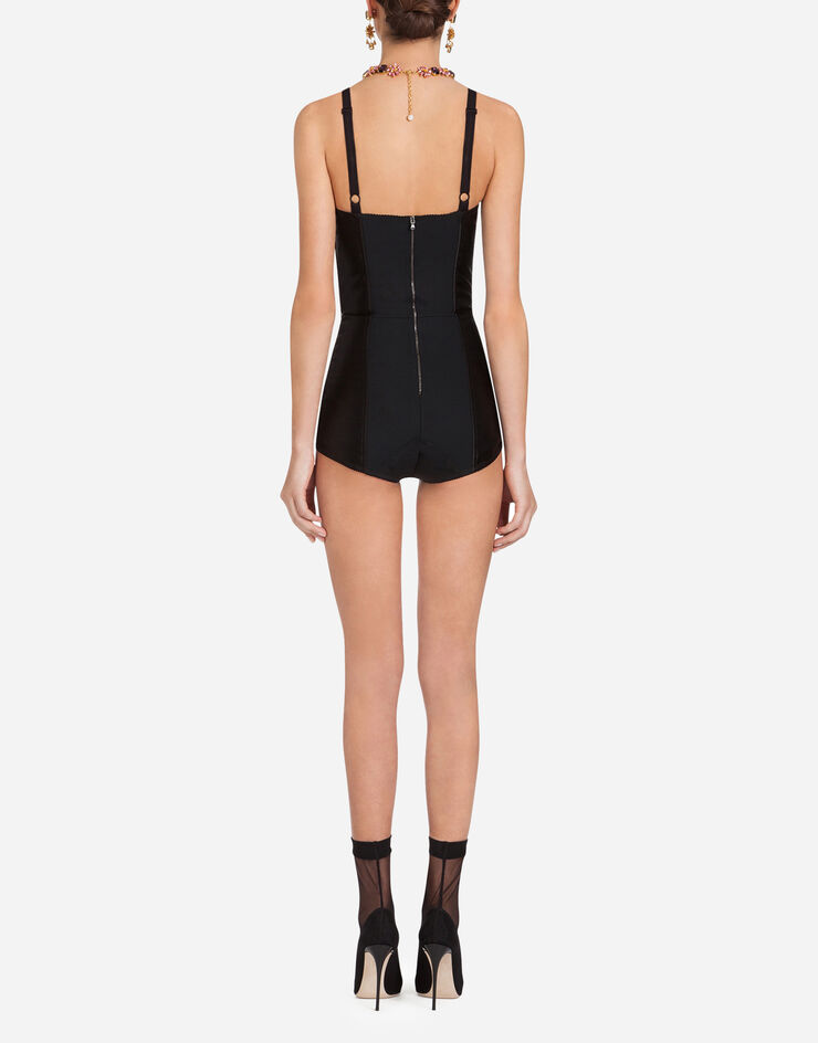 Dolce & Gabbana Body in elastico corsetteria Nero F7ZB9TGDC48