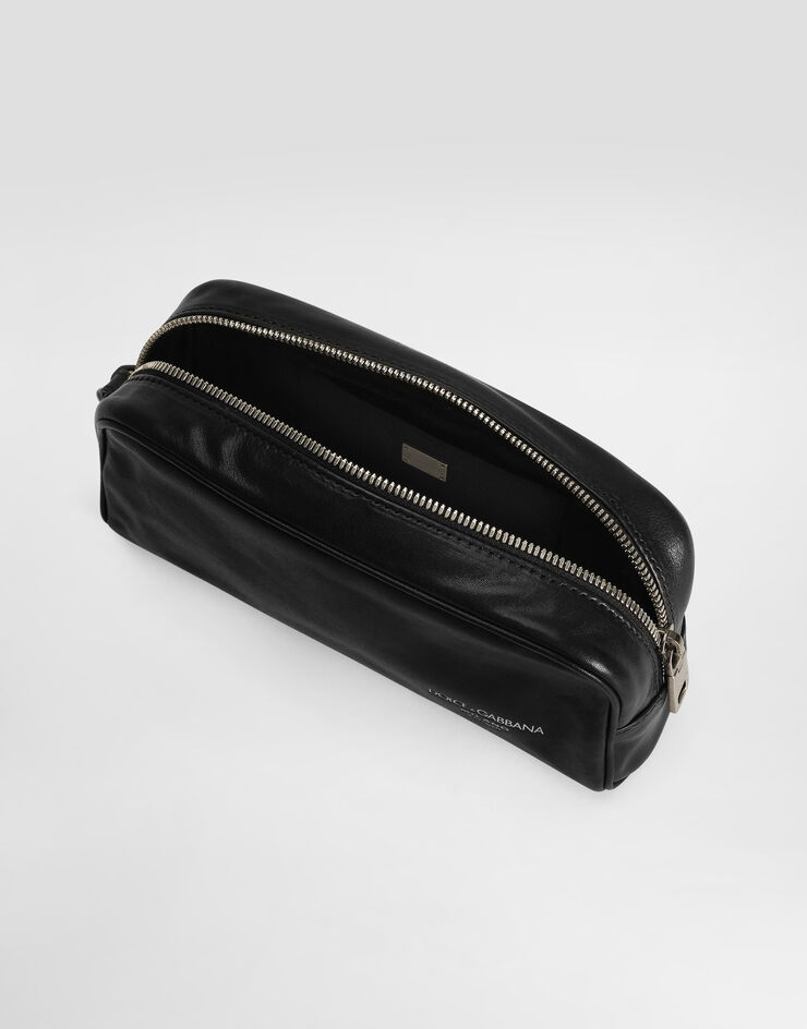 Dolce & Gabbana Tempesta calfskin necessaire Black BP3456AU994