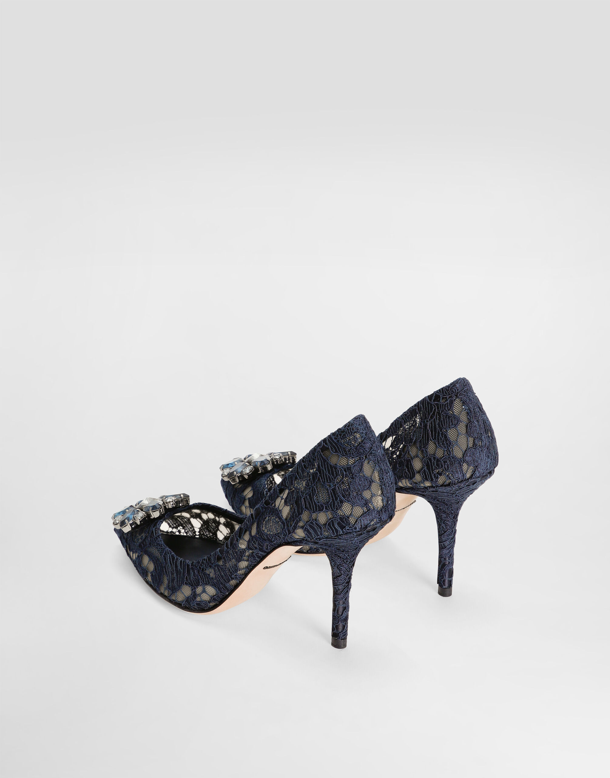 Pump In Taormina Lace With Crystals - Women | Dolce&Gabbana