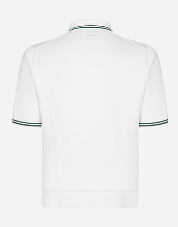 Dolce & Gabbana Silk polo-shirt White GXZ02TJBSJW