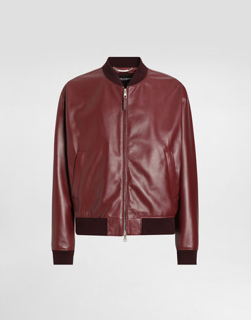 Dolce & Gabbana Sheepskin bomber jacket Bordeaux G9BILLHULFY