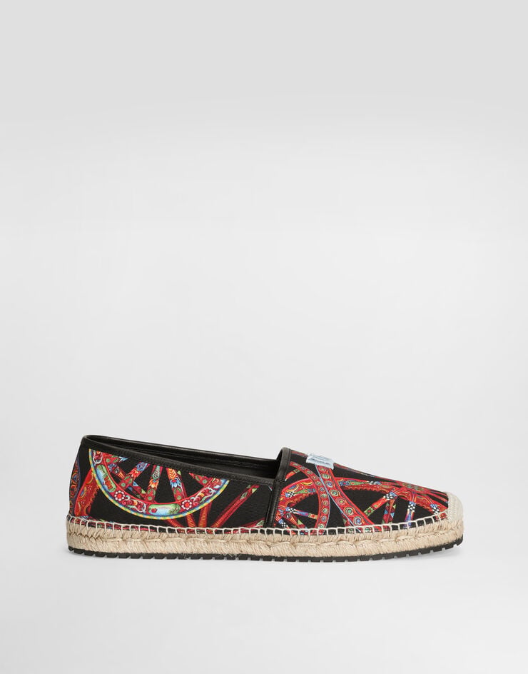 Dolce & Gabbana Espadrilles in carretto-print canvas Multicolor A50730A0638