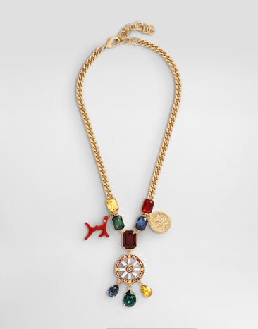 Dolce & Gabbana Halskette mit Carretto-Rad Gold WNS6C5W1111