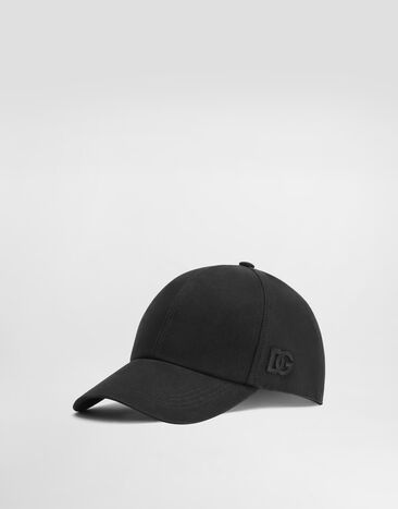 Dolce & Gabbana Gorra de béisbol en gabardina de algodón Negro GH764ZFU604