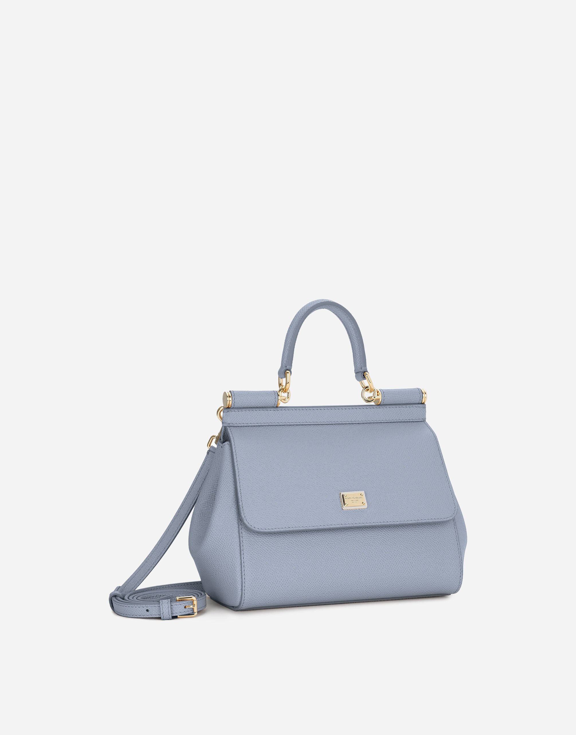 Medium Sicily handbag in Azure for Women Dolce Gabbana