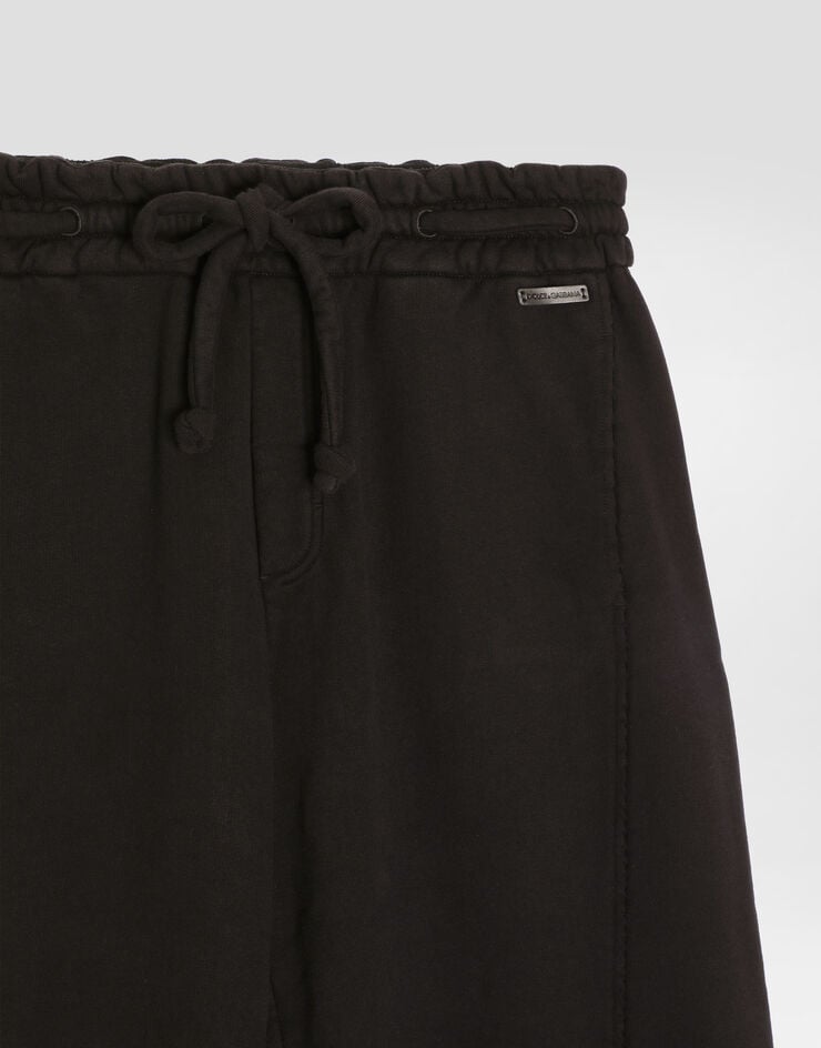Dolce & Gabbana Pantalon de jogging en coton Black GP16ZTG7PLA
