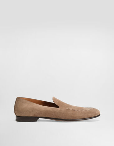 Dolce & Gabbana Split calfskin slippers Brown A50716AT441