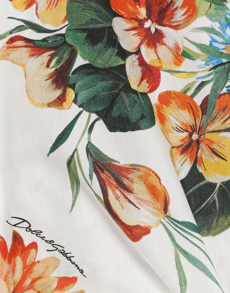 Dolce & Gabbana قميص بوبلين بطبعة زهور مطبعة L54S05HS5TV