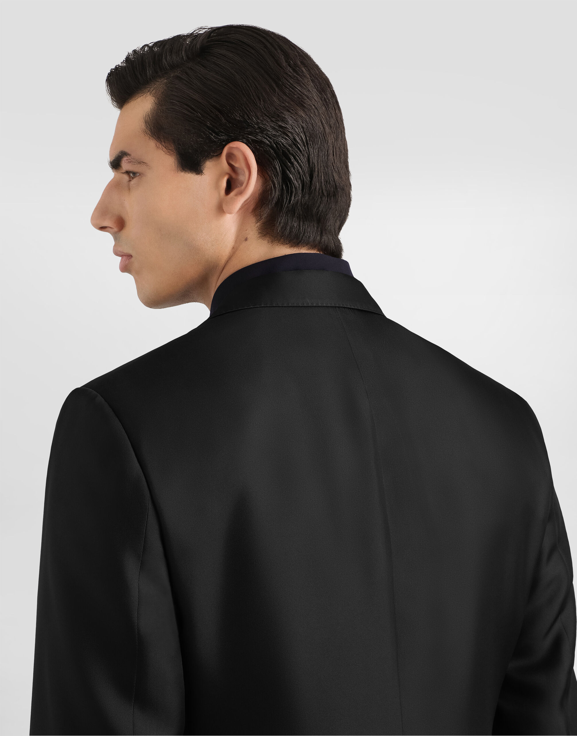 Blackのメンズ Sicilia light single-breasted silk twill jacket