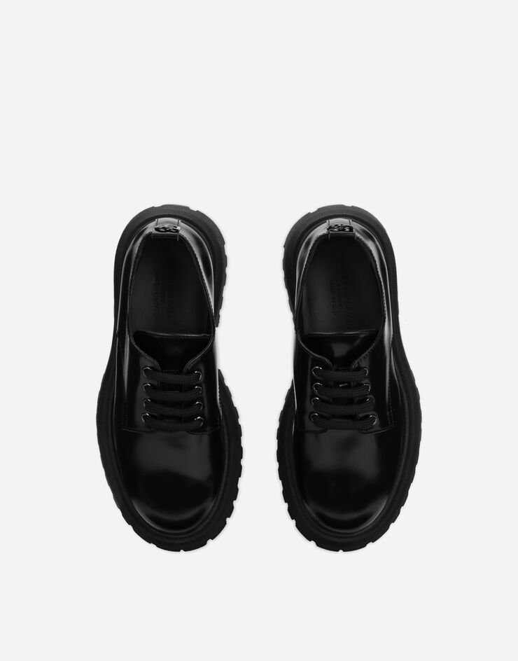 Dolce & Gabbana Brushed calfskin Derby shoes Black DA5100A1671