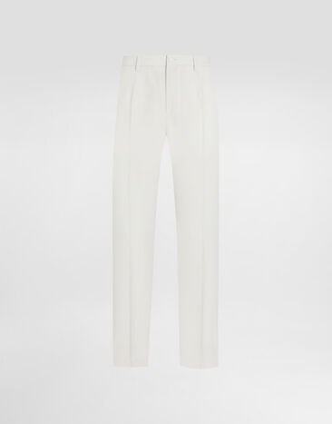 Dolce & Gabbana Wool poplin trousers Beige GW13ETHU2BN